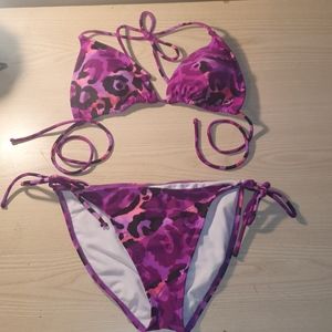 Purple Leopard Bikini